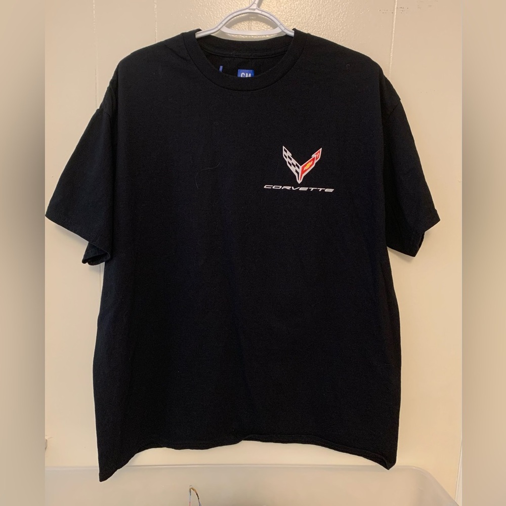 COPY - GM Corvette T-Shirt XL Black With Model Logos 1953-2019.